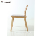 Античный дизайн твердой древесины стул столовой стул